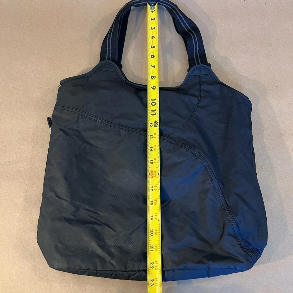 Nike Vintage Y2K Black Swoosh Nylon Double Handle Shoulder  Bag Street style